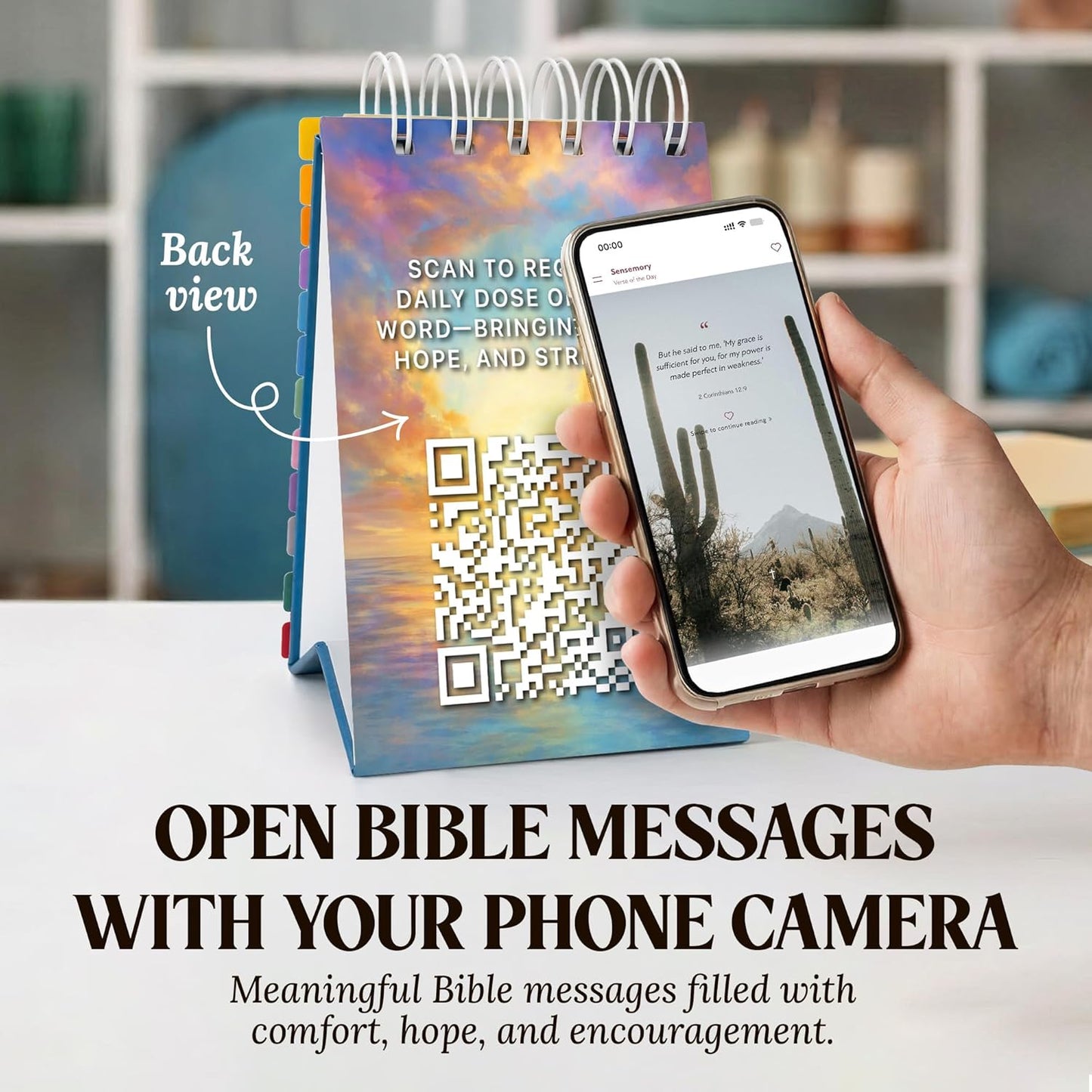 180 Bible Verses Flipbook – 12 Color Coded Emotions - Sunset Edition